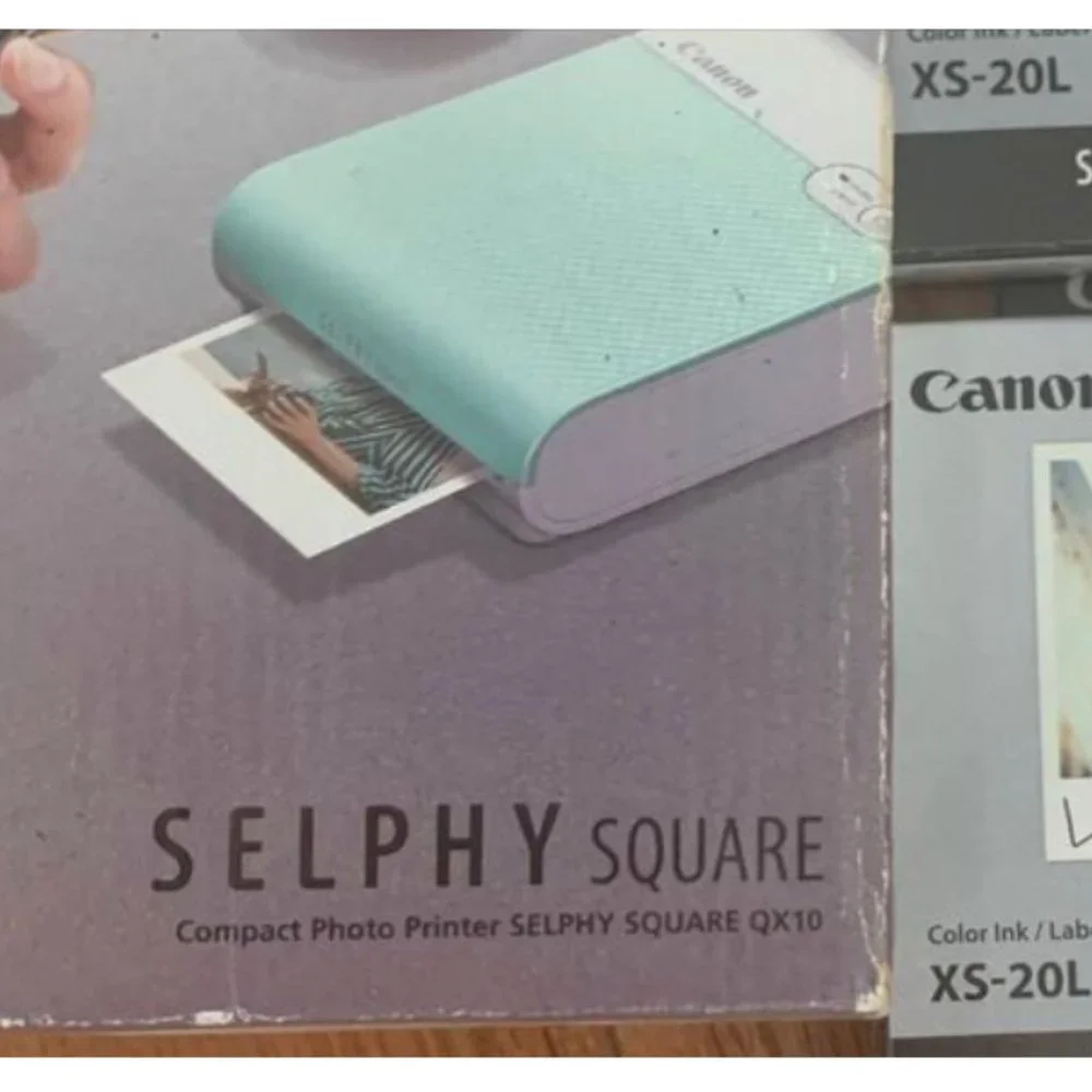 NWT - Canon Selphy Square QX10 Bundle w/2 pack of film